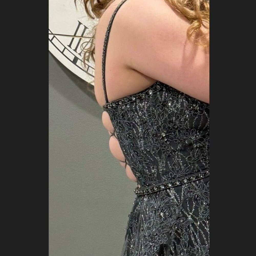 Morilee by Madeline Gardner - Size 16 - Silver - Picture 2 of 2